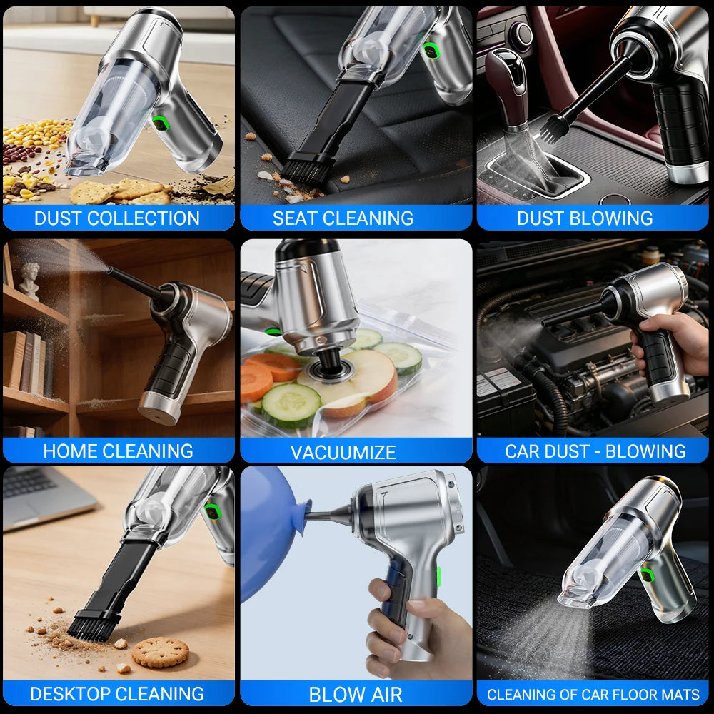 15,000Pa Cordless Car Vacuum & Air Duster