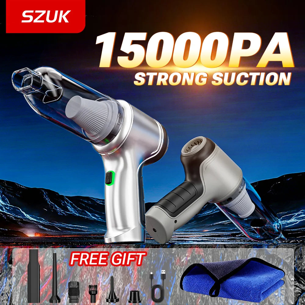 15,000Pa Cordless Car Vacuum & Air Duster