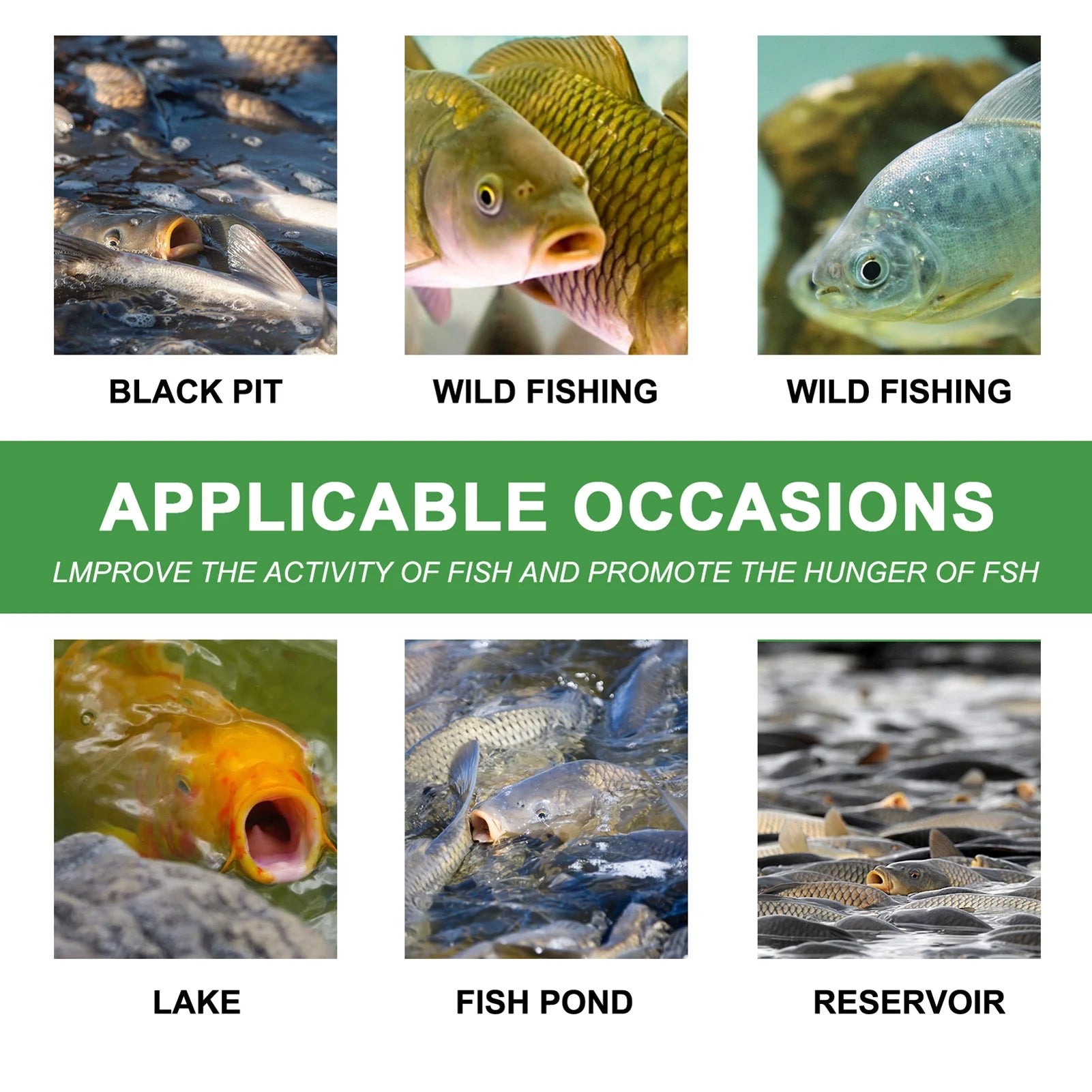 Fish Attractant Lures Baits Lure Fish Quickly Fast Diffusion Bait for Freshwater and Sea Fish