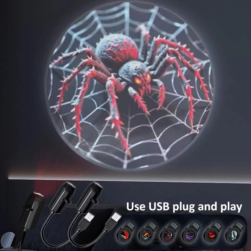 Multi-Theme USB Projector Light, Planetary, Halloween & Christmas