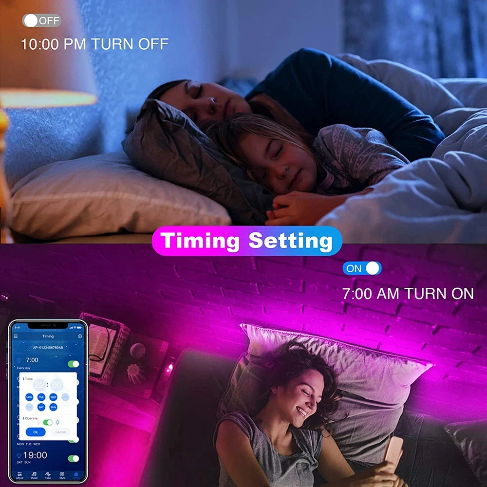 RGB LED Strip Lights - USB TV Backlight with App and Remote Control