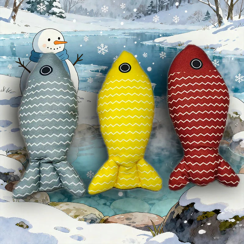Cat Toy Fish, 3 Pieces of Catnip Toys, Interactive Kitten Exercise Toys, Indoor Cat Toys, Chew Toys - Suitable for Most Cats