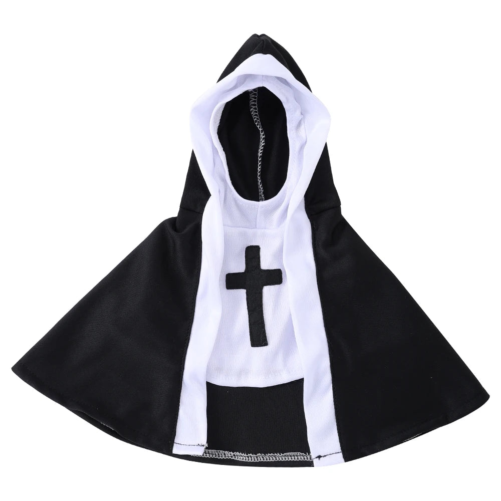 Halloween Pet Nun Costume for Cats & Small Dogs, XS–XL