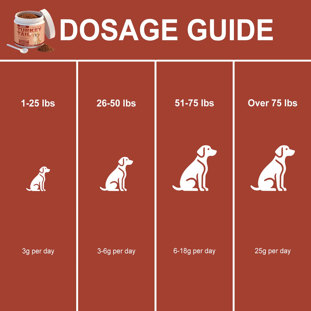 Dog Nutrition Health Supplement Powder Improve Pet Vitality Balance Intestinal Flora Skin Coat Wellness Boost Body Defense 100g