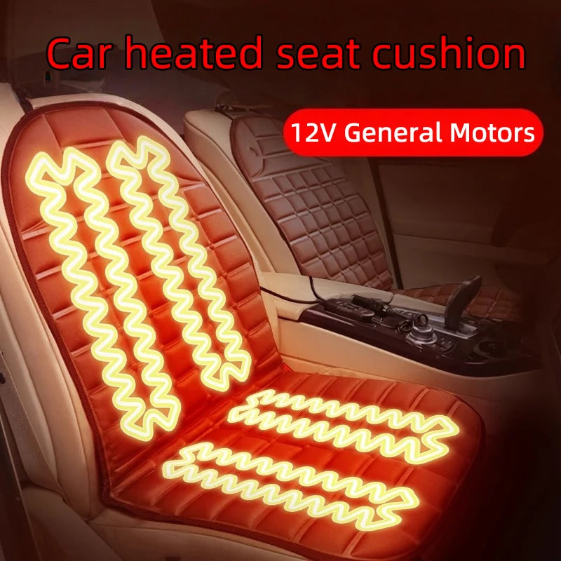 12V Heated Car Seat Cushion - Fast-Warming Winter Car Seat Cover