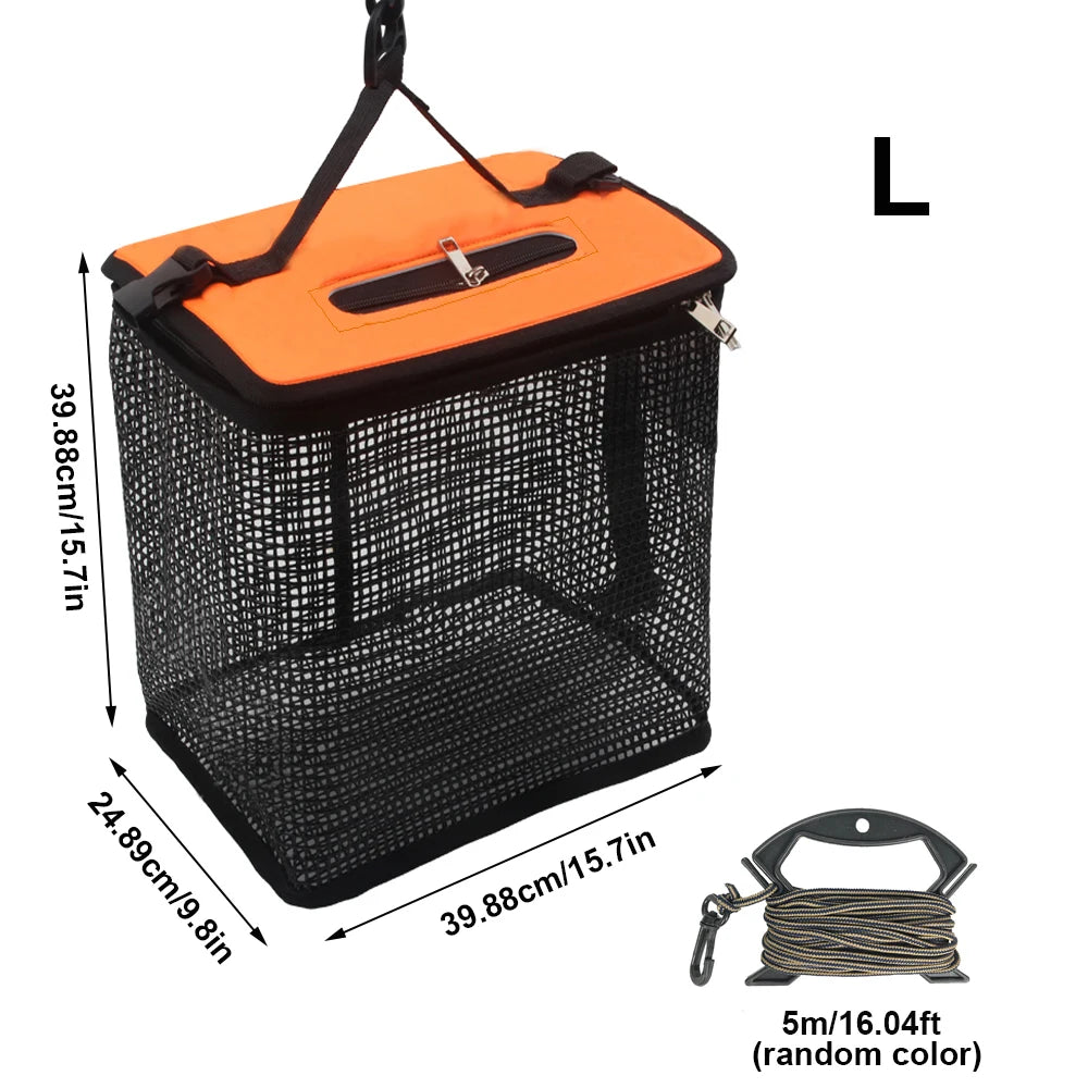 Foldable Floating Fish Basket Keep Net