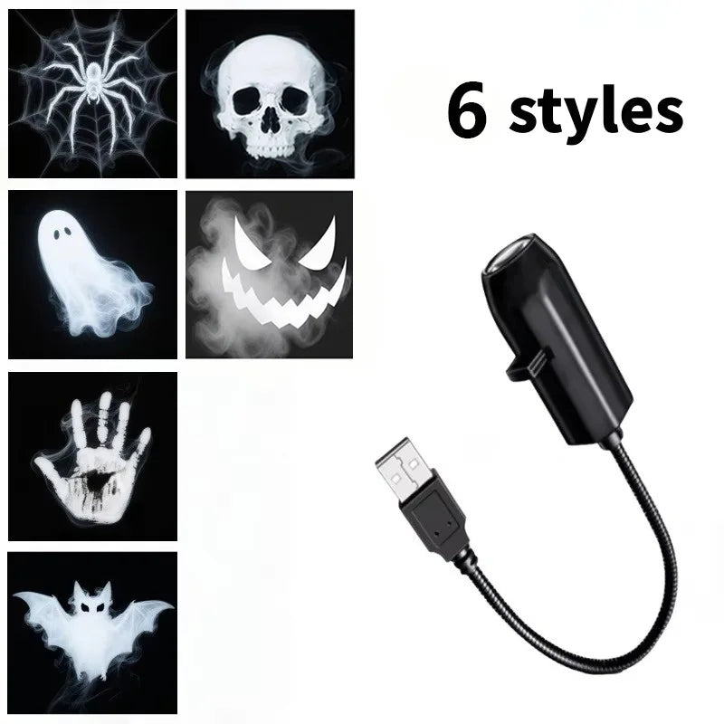 Adjustable Halloween USB Projector Light, 3 to 12 Styles