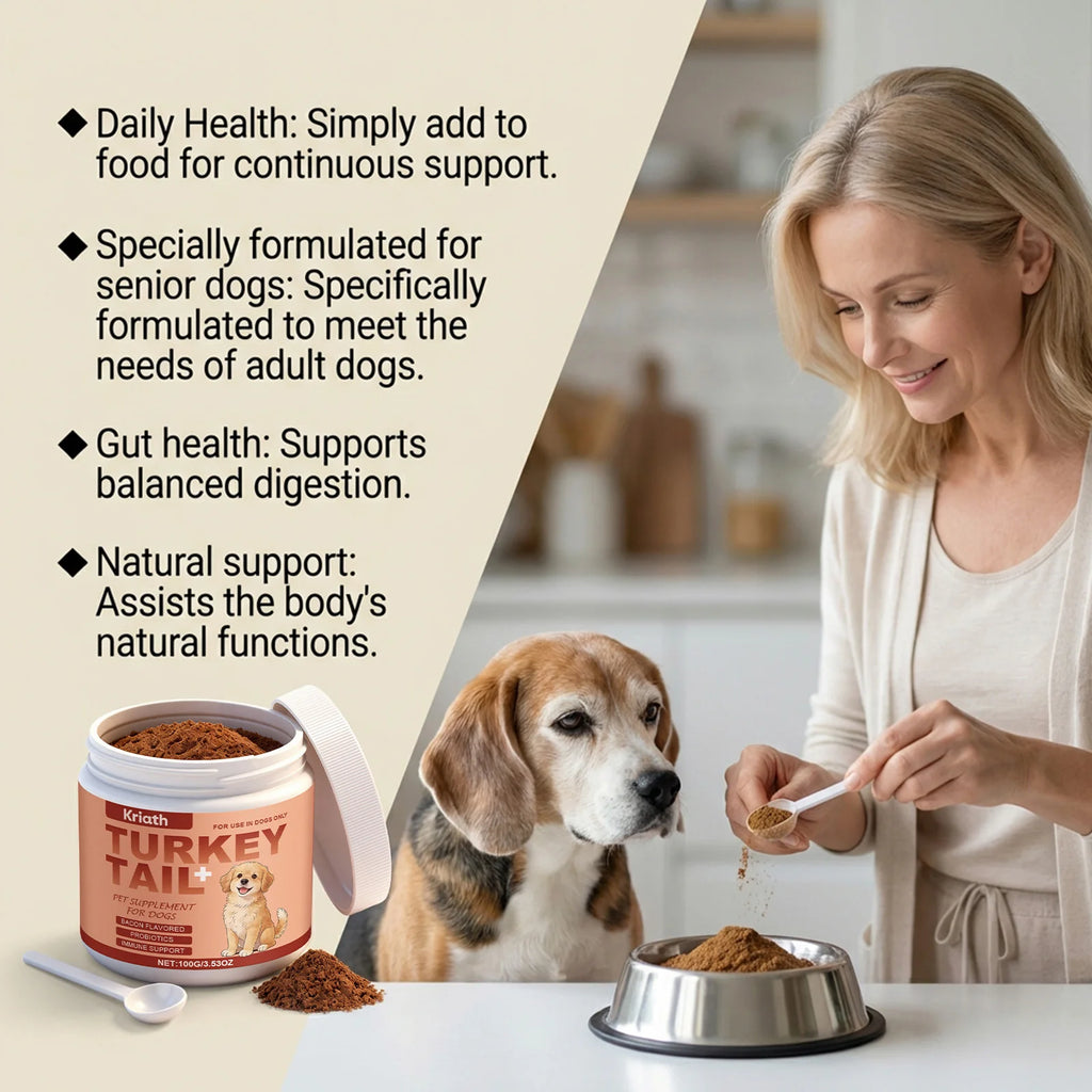 Dog Nutrition Health Supplement Powder Improve Pet Vitality Balance Intestinal Flora Skin Coat Wellness Boost Body Defense 100g