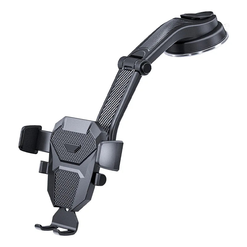 Auto-Locking Car Phone Holder - Telescopic Suction Cup and Vent Mount