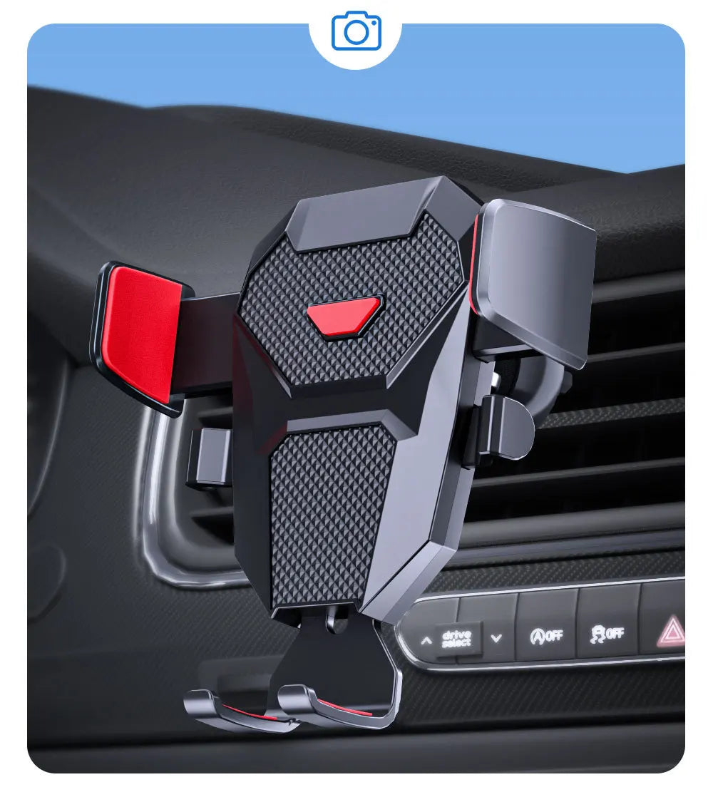 Auto-Locking Car Phone Holder - Telescopic Suction Cup and Vent Mount