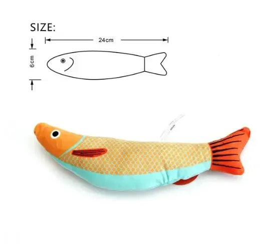 Soft Plush Catnip Fish Toy