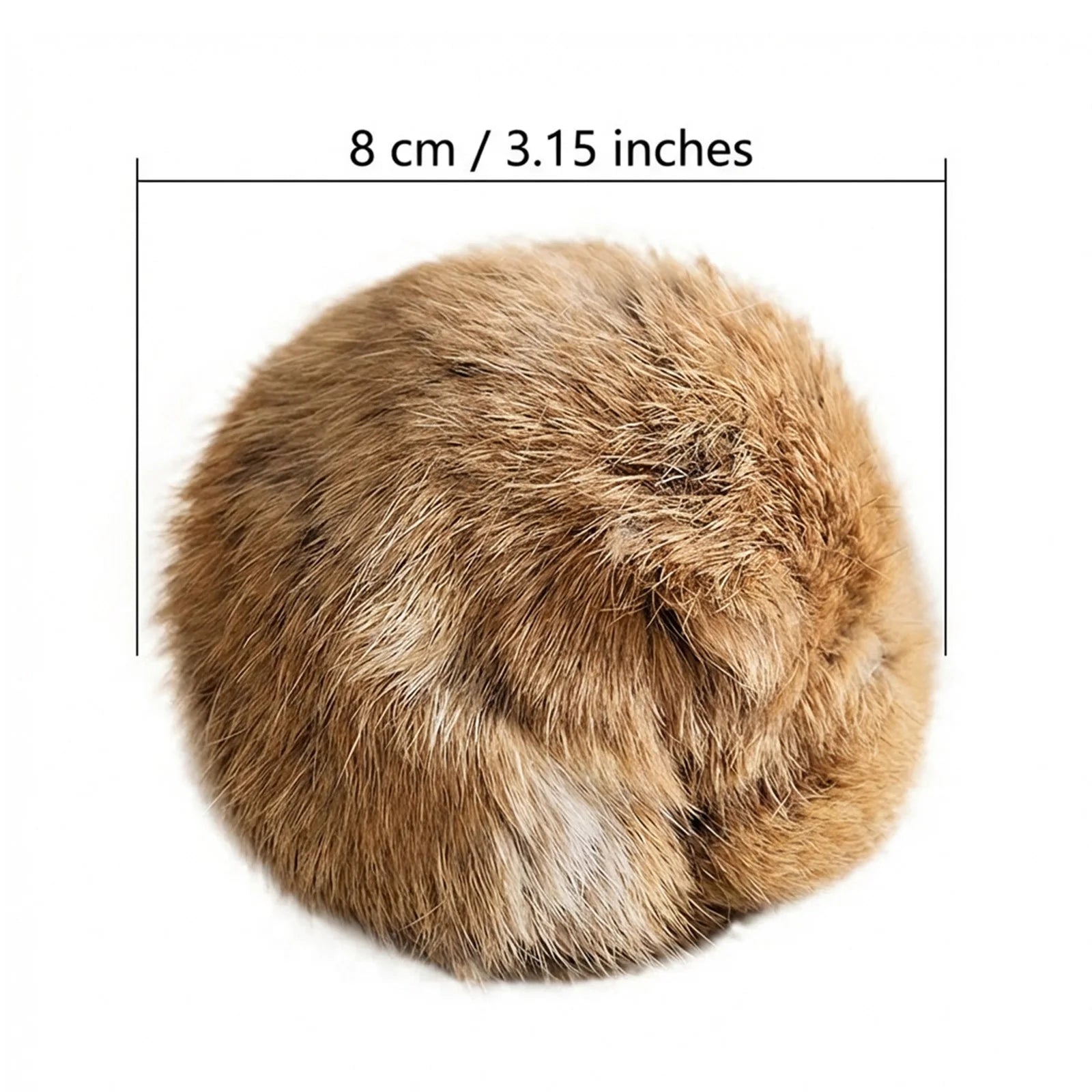 1/2/3/6pcs Rabbit Fur Ball Interactive Cat Toy Pet Product Containing Catnip Toy Ball Chasing Plush Toy Ball Cat Accessories 8cm