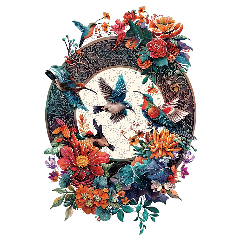 Birds Wooden Puzzle, Uniquely Irregular Animal Shaped Jigsaw Puzzles, Perfect Birthday Holiday Gift For Lover And Friends