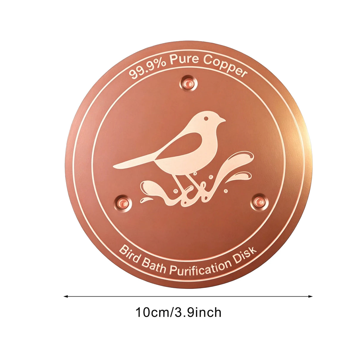 Copper Bird Bath Water Purifier