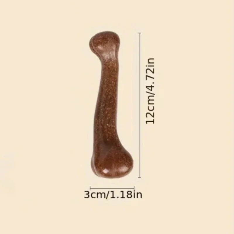 Dog Durable Beef Flavored Chew Toy, Bone Shaped Dog Interactive Play Toy, Teeth Clean Training Toy Pet Supplies