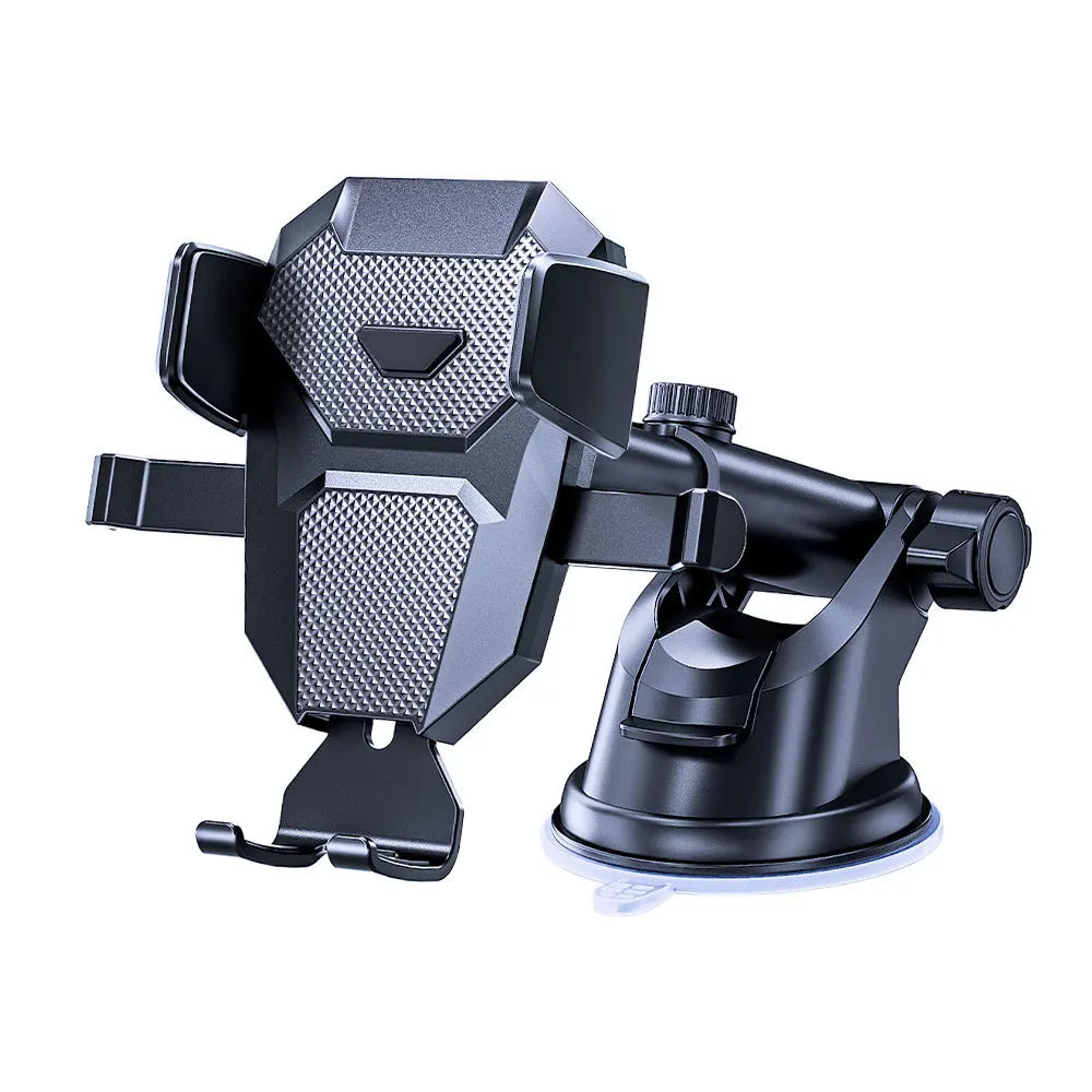 Auto-Locking Car Phone Holder - Telescopic Suction Cup and Vent Mount