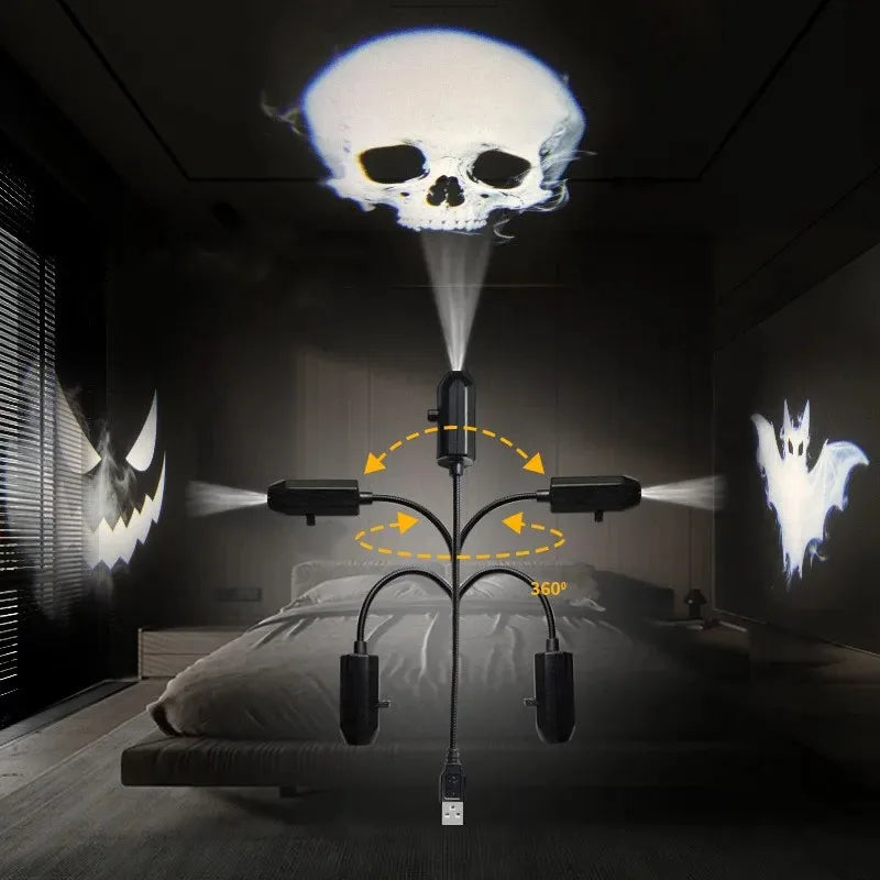 Multi-Theme USB Projector Light, Planetary, Halloween & Christmas