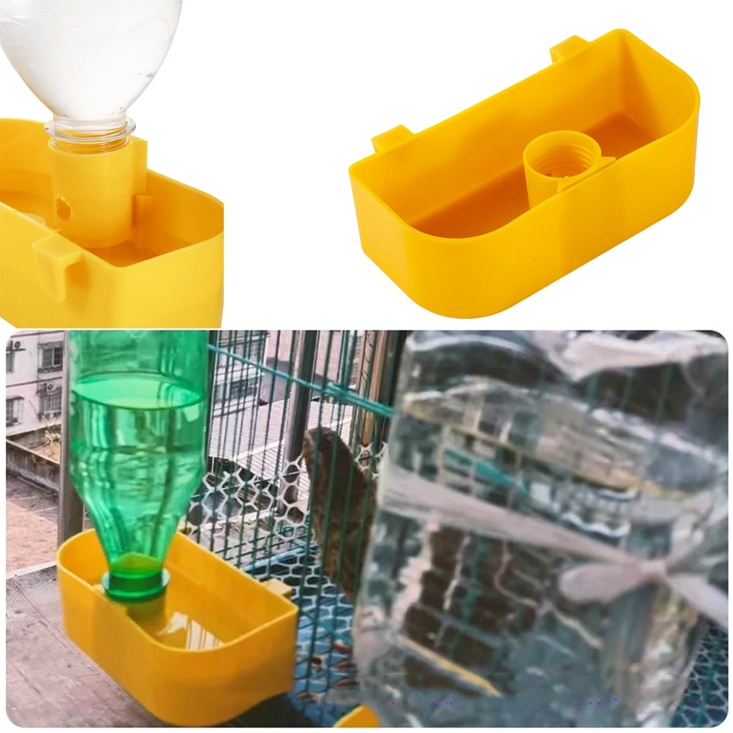 Birds Drinker Automatic Water Dispenser for Parrot Pigeon Quail Chicken Chick Bird Cage Hanging Drinking Cup Bird Care Supplies