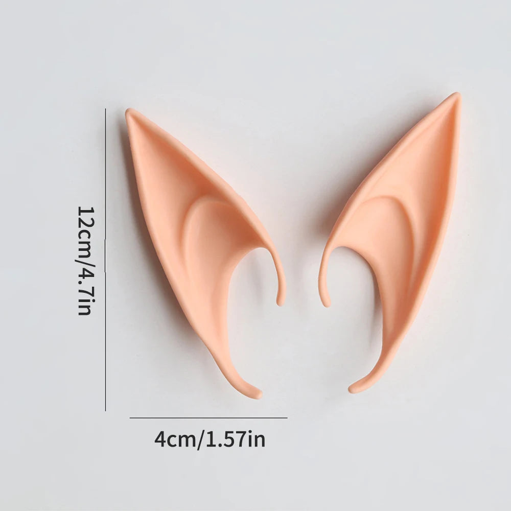 Halloween Elf Ears, 10 or 12 cm Latex Costume Accessory