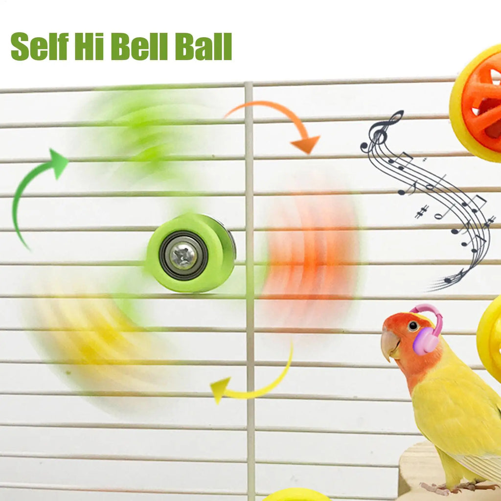 Bird Toys Interactive  Rotating Windmill Toy Bird Cage Toy For Parrots Rotating  For Stimulation Entertainment Play Chewing toy