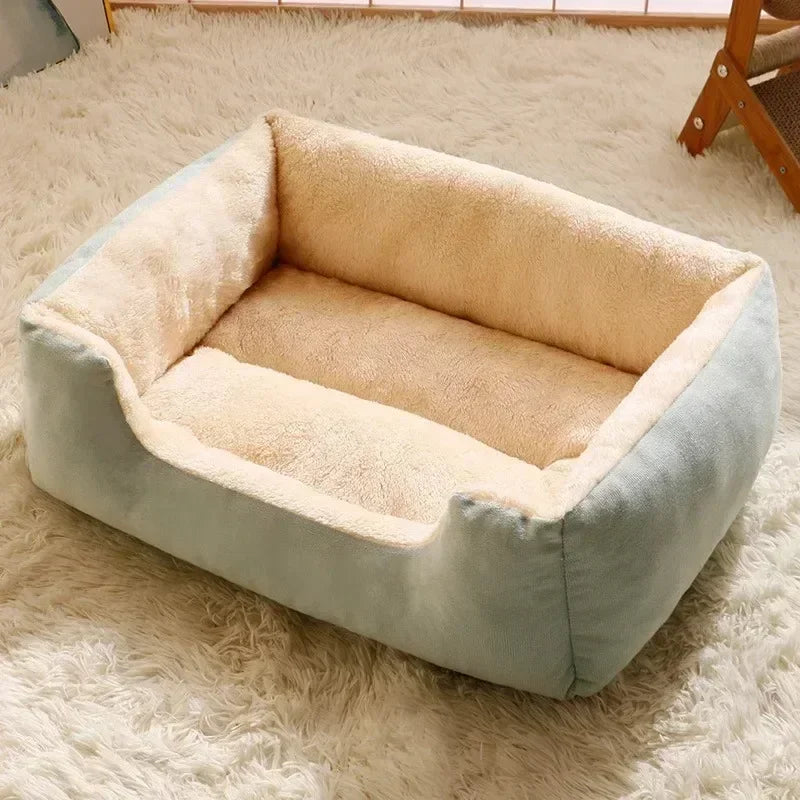 Plush Cozy Pet Bed & Mat