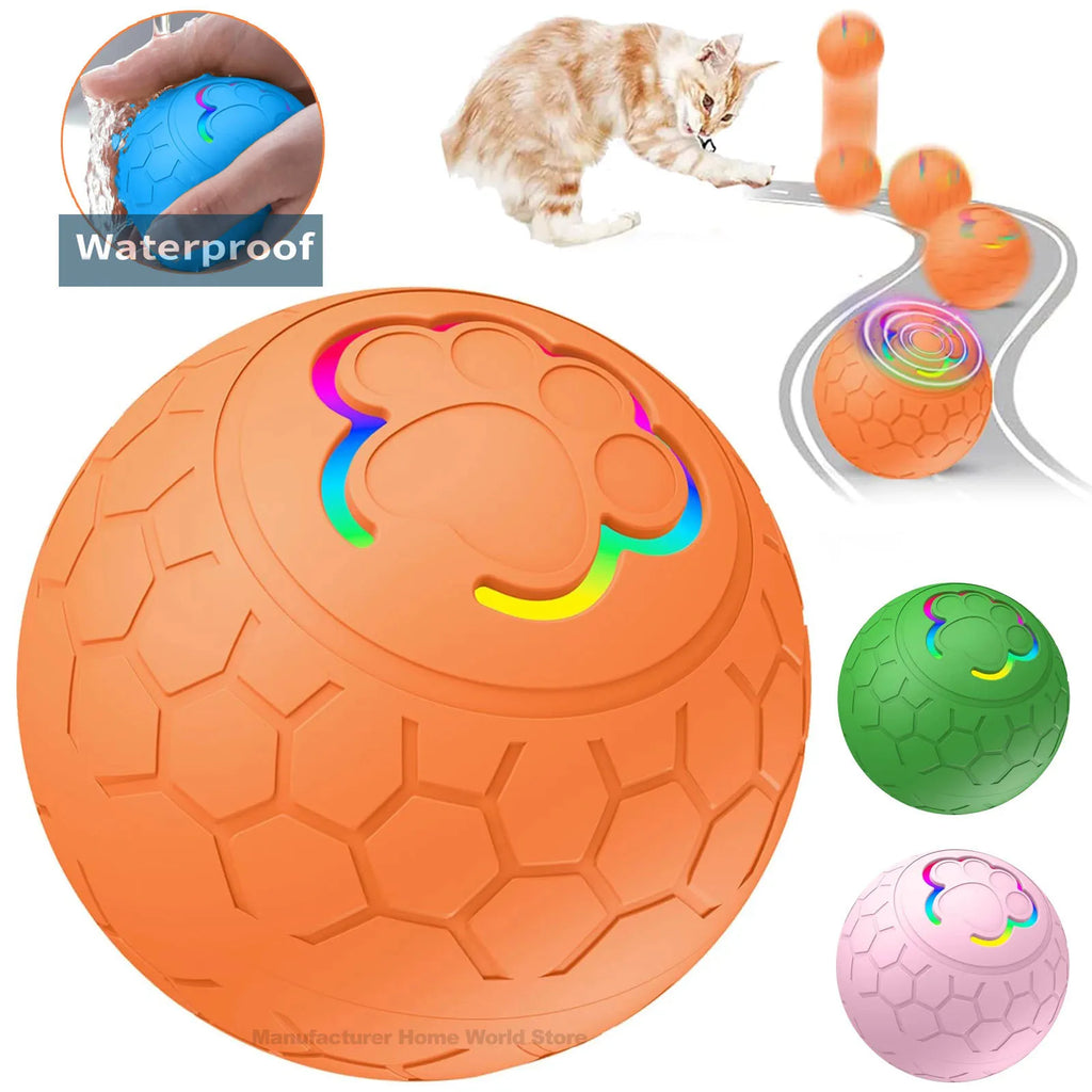 Interactive Dog Ball Toy – Auto-Rolling & USB Rechargeable