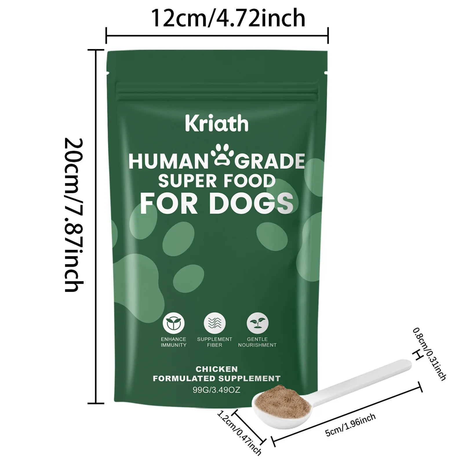 Dog Nutritional Supplement for All Breeds Easy Absorption Daily Health Support