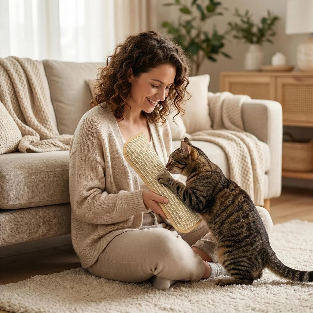 Cat Toy,Interactive Catnip Chew Toy,Durable Catnip Kicker Soft Sisal Pillow with Organic Catnip for Kittens and Adult Cats