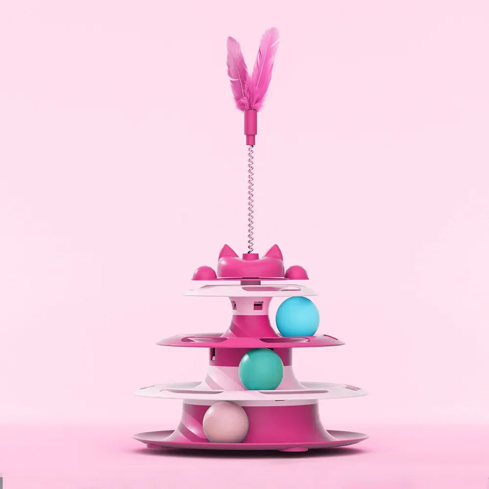 Interactive Cat Turntable Ball Toy