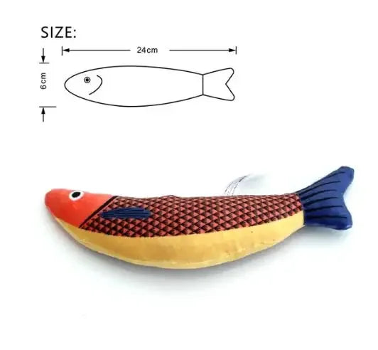 Soft Plush Catnip Fish Toy