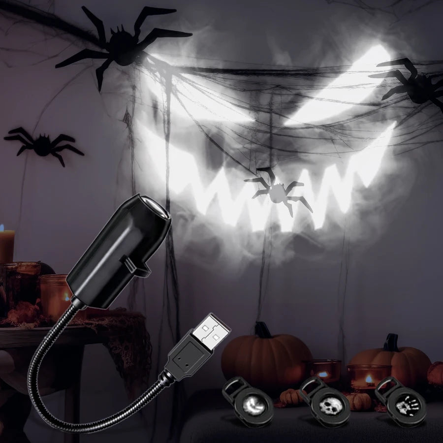 Halloween USB Projector Light, 3 or 6 Film Patterns