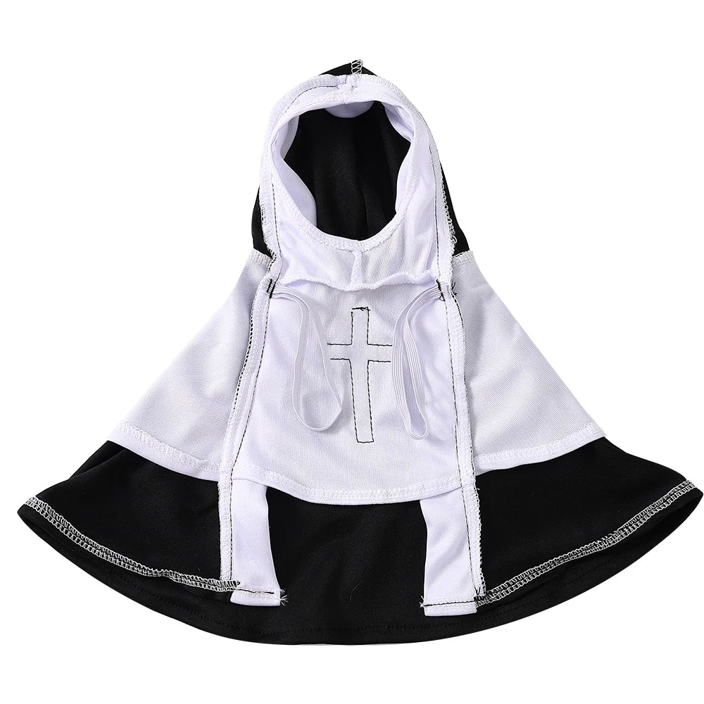Halloween Pet Nun Costume for Cats & Small Dogs, XS–XL
