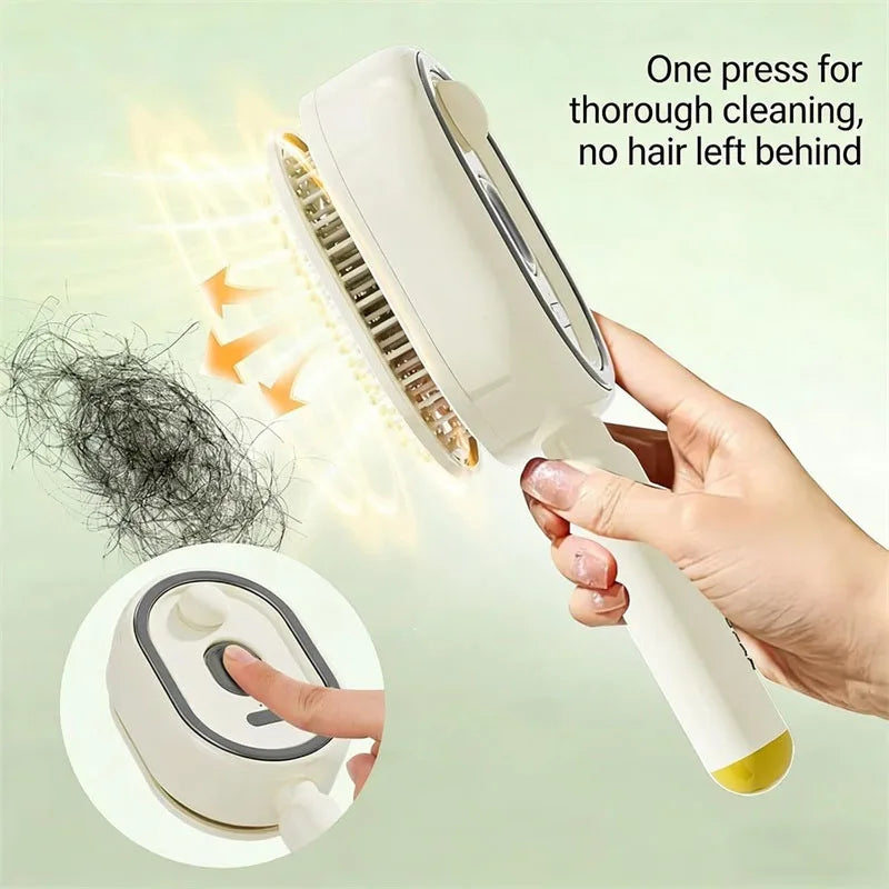 3-in-1 Electric Scalp Massage Brush - Steam Spray, Essential Oil, Self-Cleaning