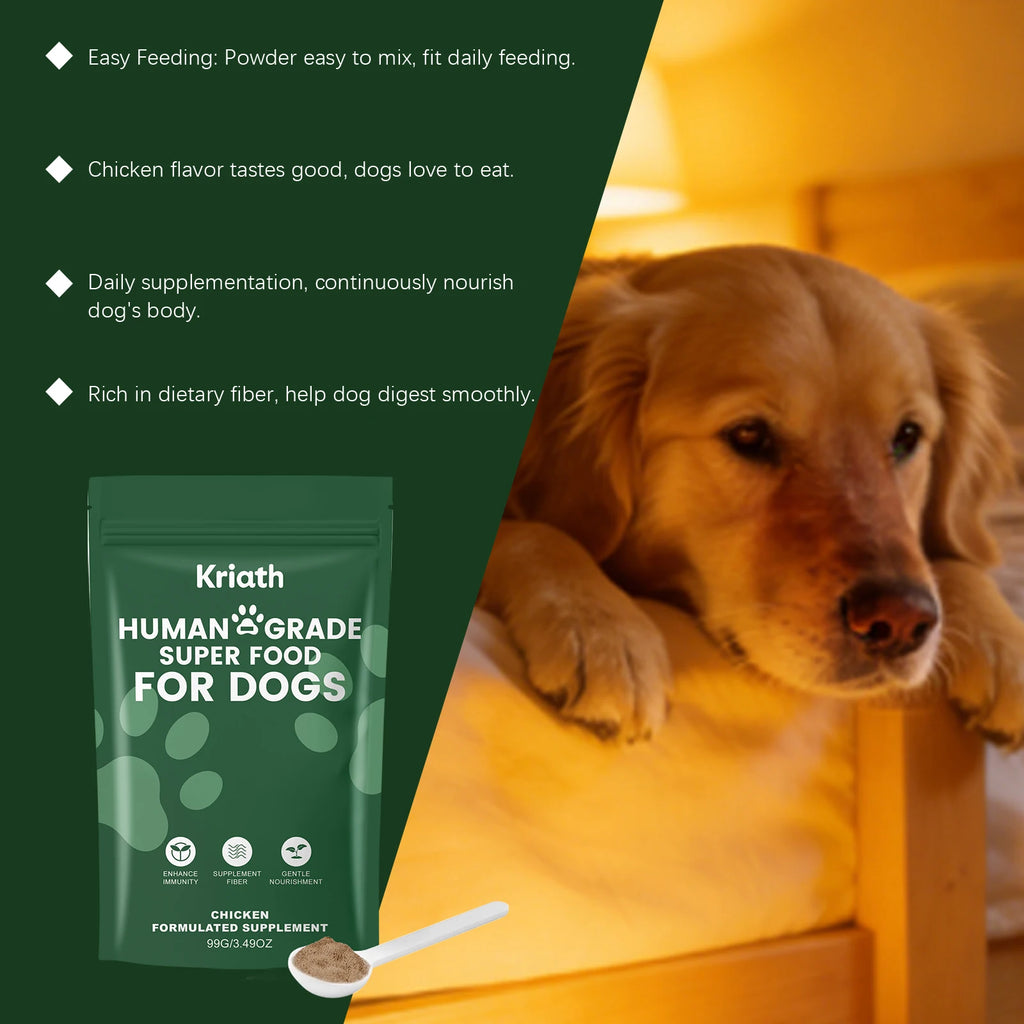 Dog Nutrition Powder Promote Digestion Balance Gut Flora Boost Vitality Improve Health Support Immune System Daily Easy Absorb