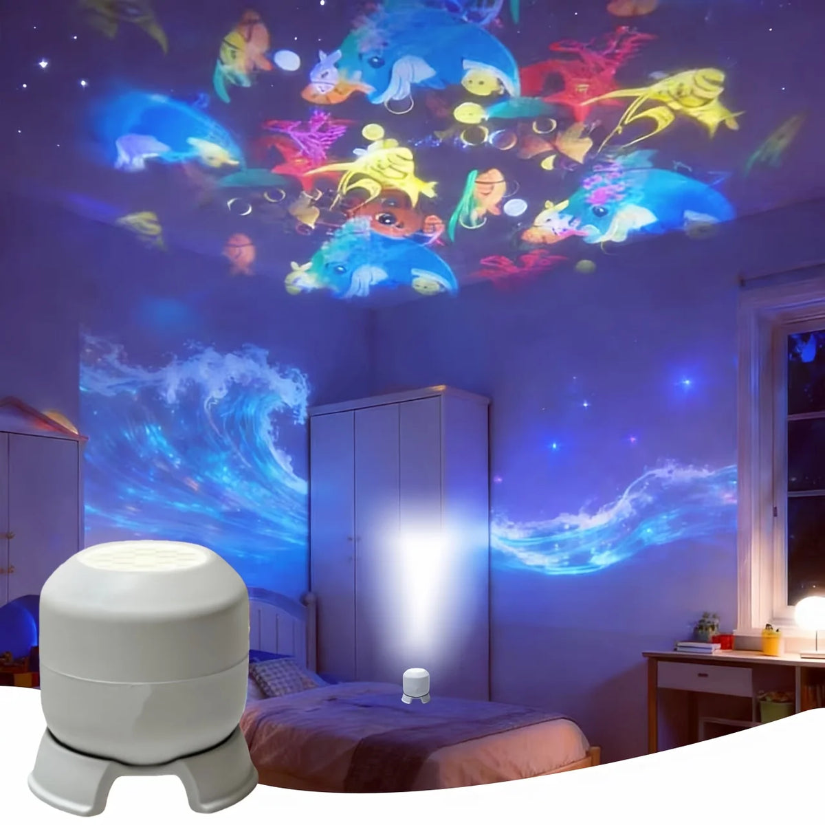 Rotating Holiday Projector Light, 16 Colorful Patterns