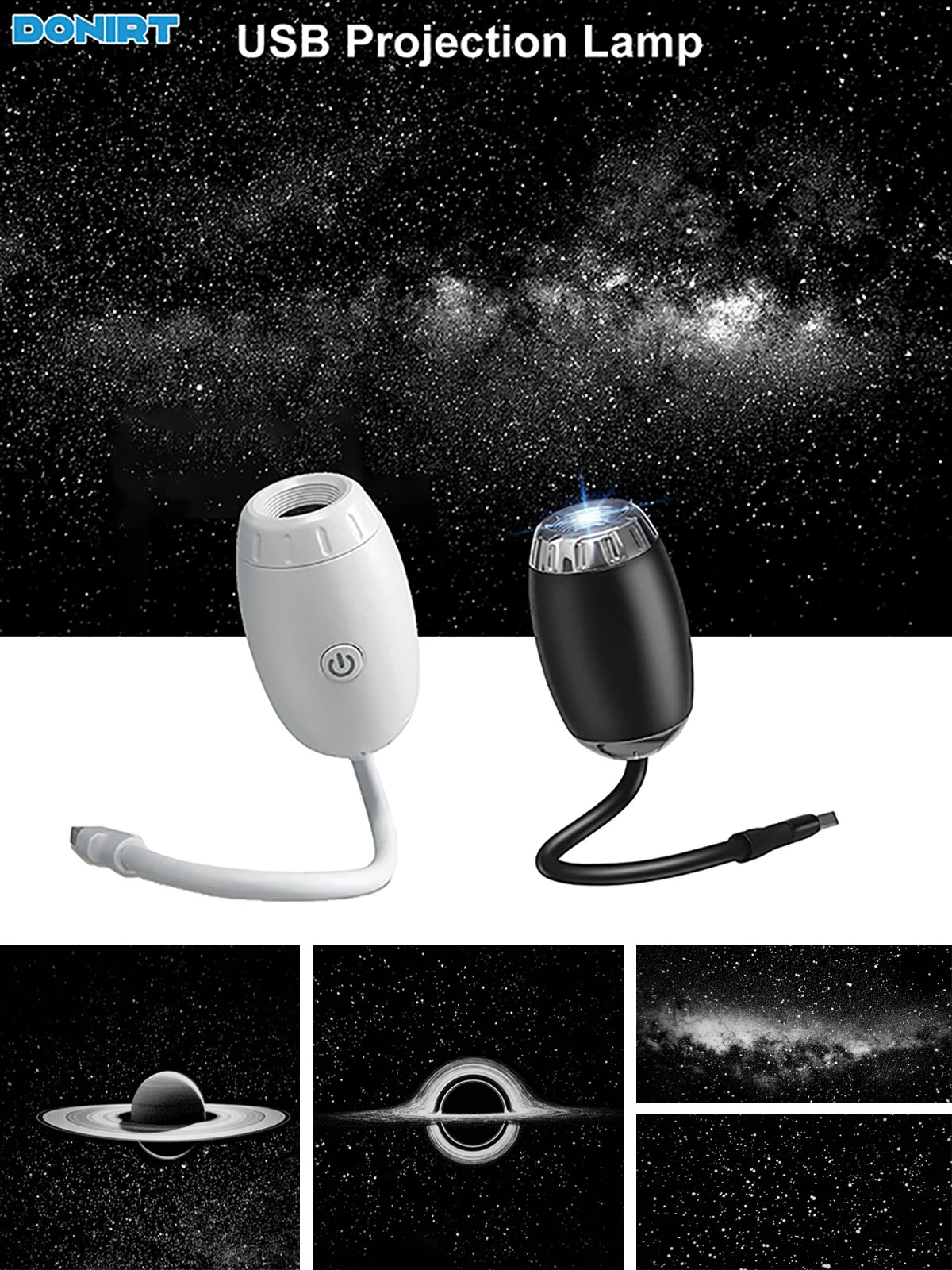 USB Galaxy Star Projector for Car & Room