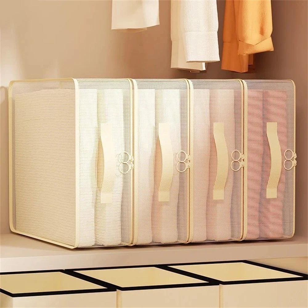 Foldable Bedding Storage Bag with Transparent Window
