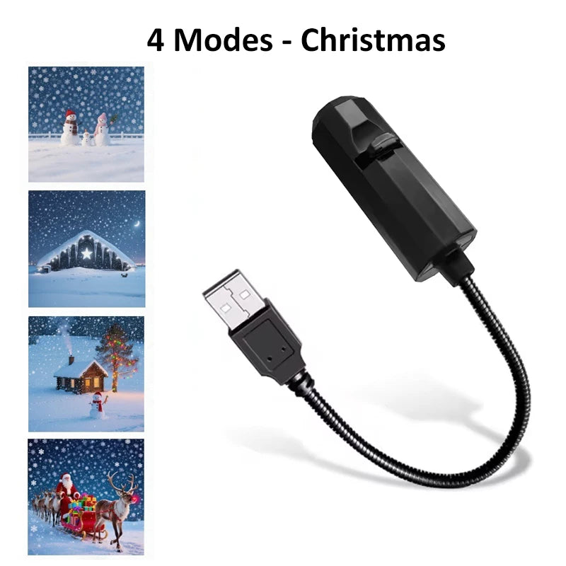 Multi-Theme USB Projector Light, Planetary, Halloween & Christmas