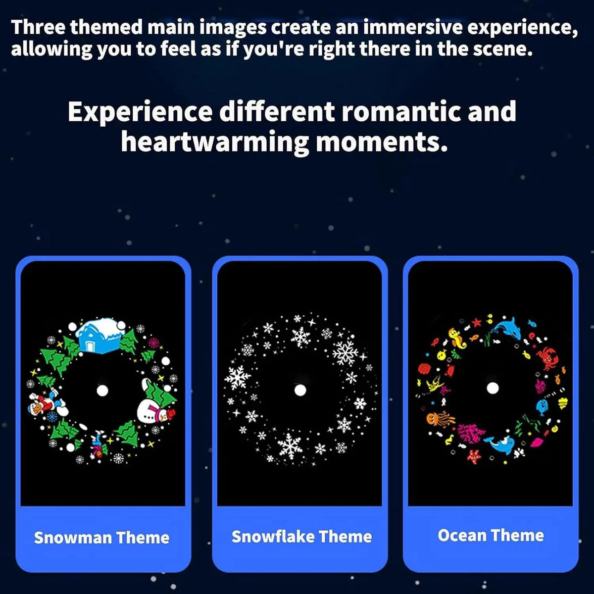 Rotating Holiday Projector Light, 16 Colorful Patterns