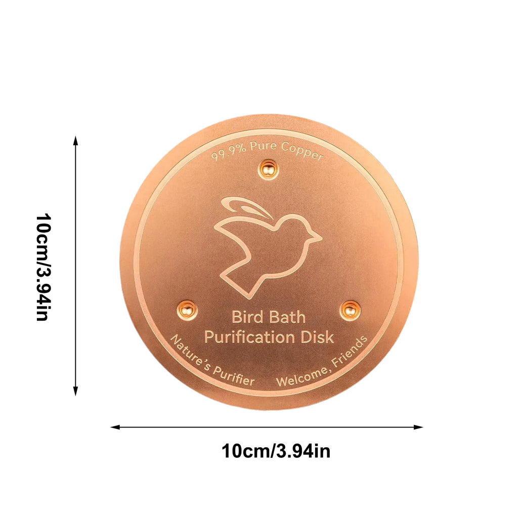 Copper Bird Bath Water Purifier