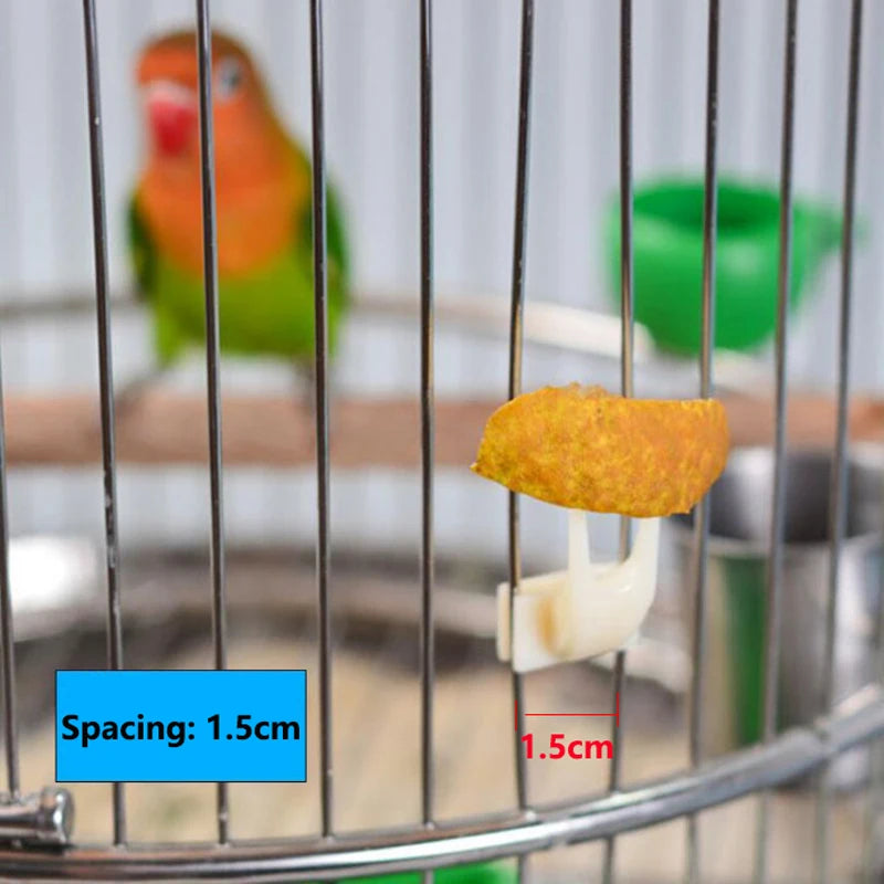 Bird fruit forks, parrot fruit forks, birdcage forks, pet bird feeding supplies, clean pet feeding utensils