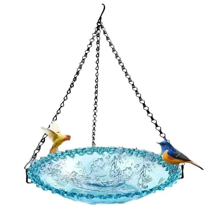 ● New Bird Flower Shaped Hanging Bird Feeder Birdbath For Garden Yard Farm Supply Hummingbird Feeder Supplies Birdbath Bird Bath