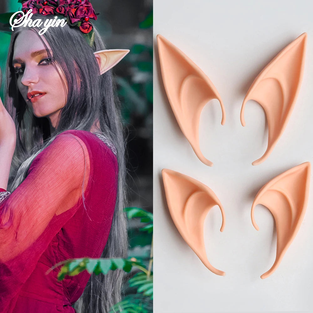 Halloween Elf Ears, 10 or 12 cm Latex Costume Accessory
