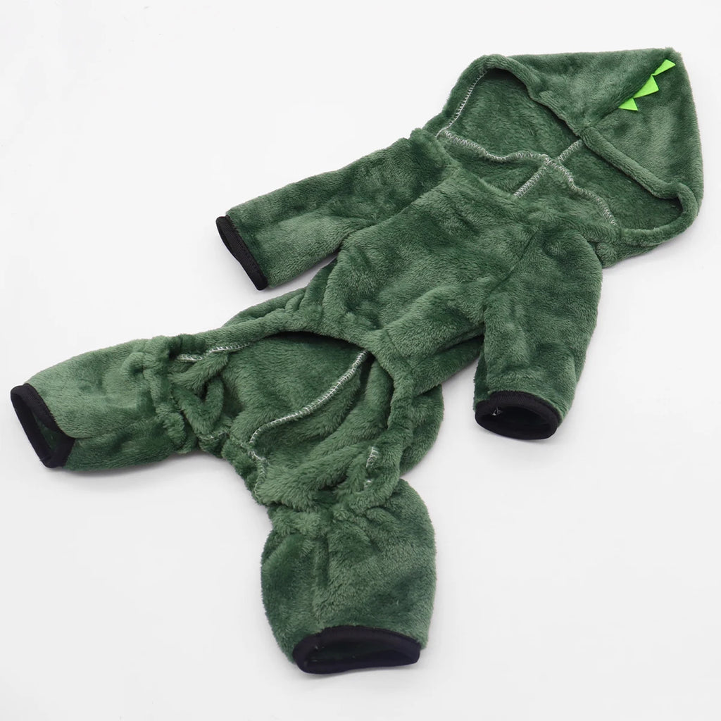 Warm Dinosaur Pet Hoodie for Cats & Dogs, XS–XXL