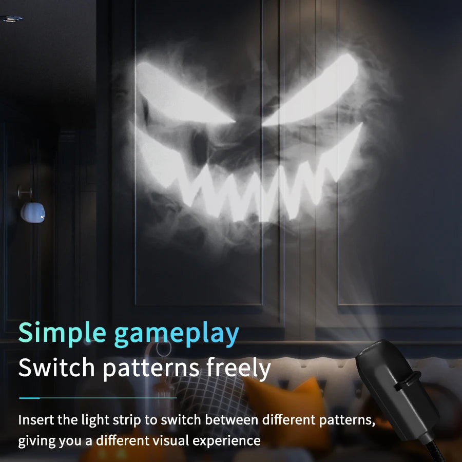 Halloween USB Projector Light, 3 or 6 Film Patterns