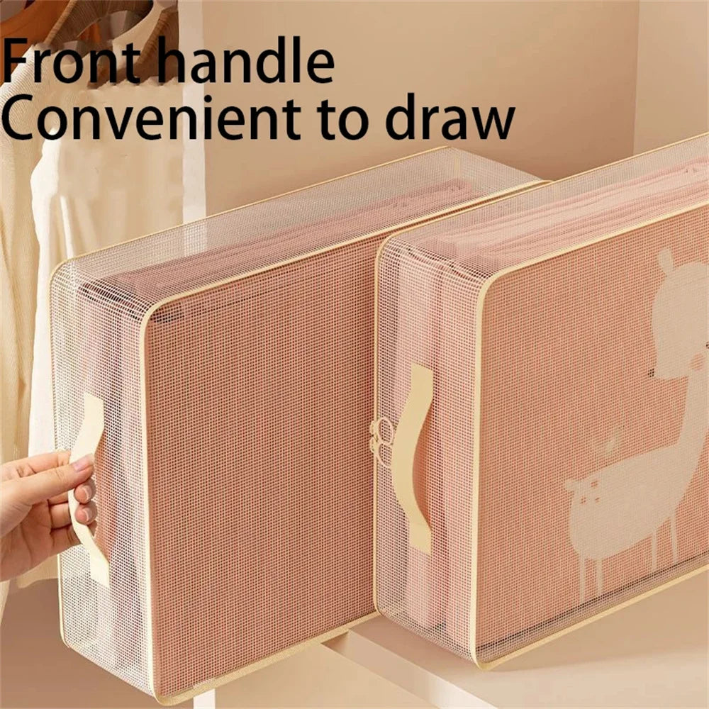 Foldable Bedding Storage Bag with Transparent Window