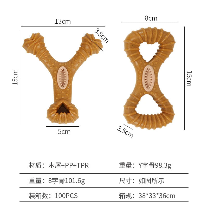 Dog Toy Is Durable and Chew-Resistant, Dispenses Treats, Grinds Teeth, Cleans Teeth, Educational and Interactive Pet Supplies