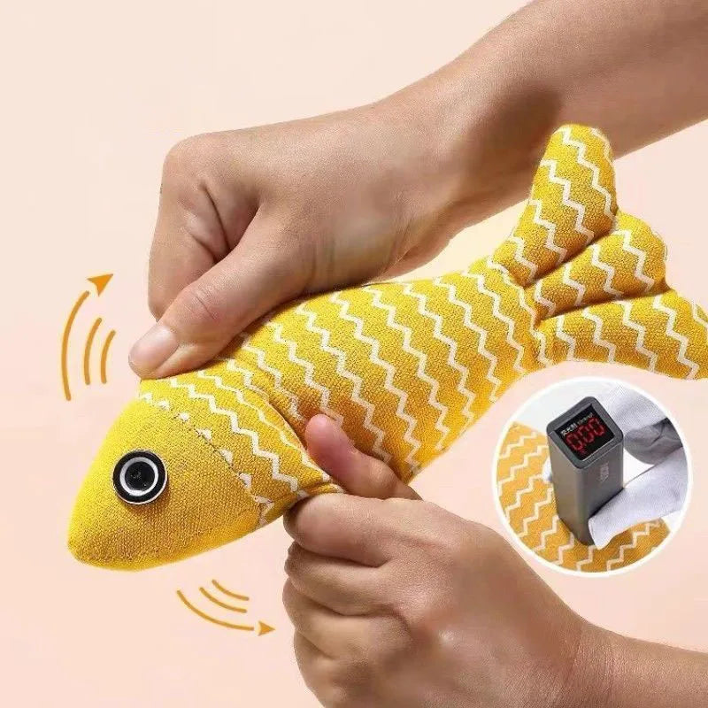 Cat Toy Fish, 3 Pieces of Catnip Toys, Interactive Kitten Exercise Toys, Indoor Cat Toys, Chew Toys - Suitable for Most Cats