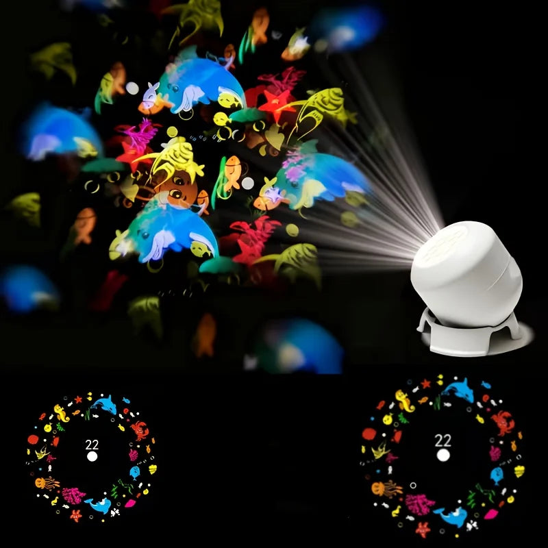 Rotating Holiday Projector Light, 16 Colorful Patterns