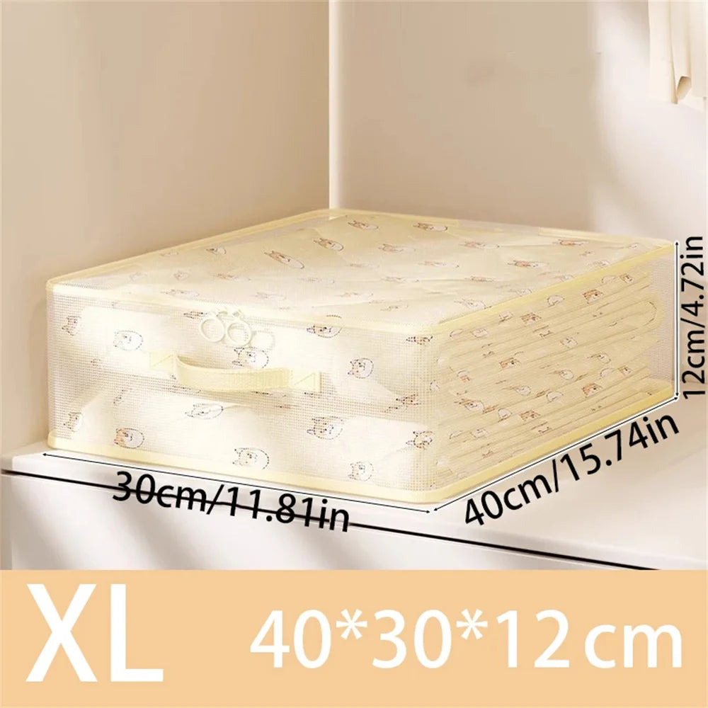 Foldable Bedding Storage Bag with Transparent Window